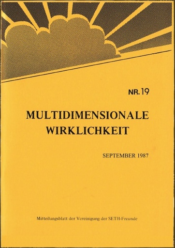 Multidimensionale Wirklichkeit Nr19 September 1987